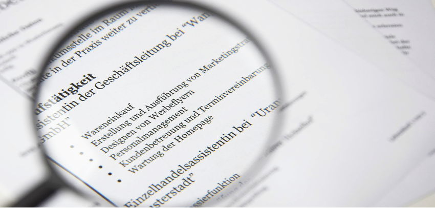 Konsequenzen für Lebenslauf und Anschreiben